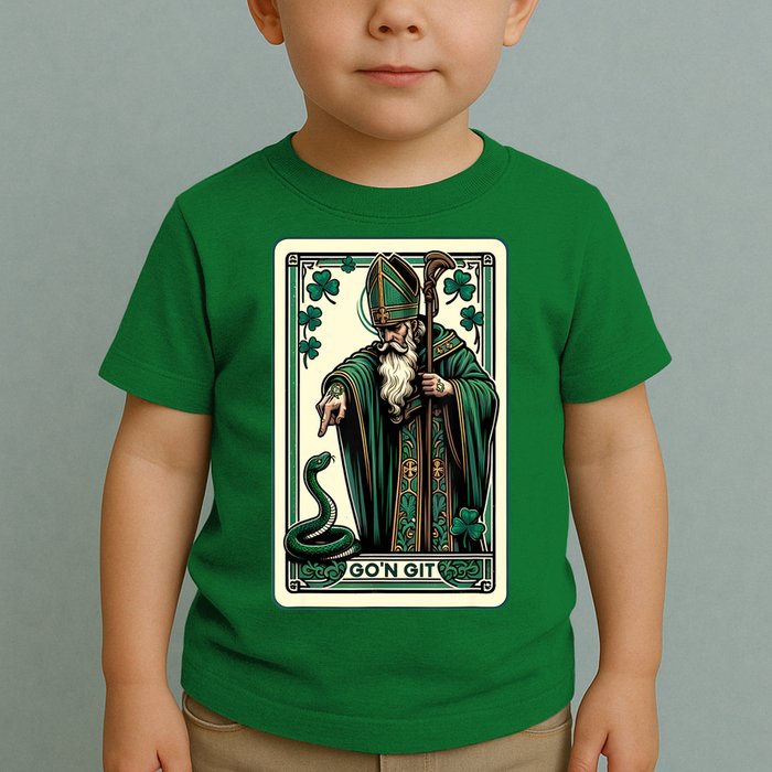 Tarot Card Funny St Patricks Day Gon Git St Patrick Toddler T-Shirt