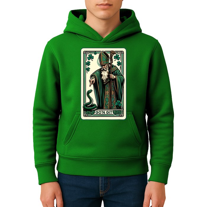 Tarot Card Funny St Patricks Day Gon Git St Patrick Kids Hoodie