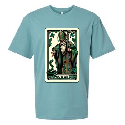 Tarot Card Funny St Patricks Day Gon Git St Patrick Sueded Cloud Jersey T-Shirt