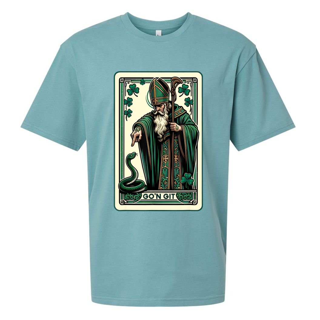 Tarot Card Funny St Patricks Day Gon Git St Patrick Sueded Cloud Jersey T-Shirt
