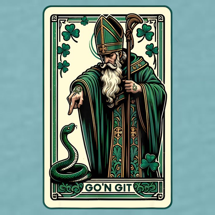 Tarot Card Funny St Patricks Day Gon Git St Patrick Sueded Cloud Jersey T-Shirt
