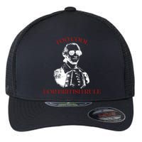 Too Cool For British Rule Funny Patrotic Flexfit Unipanel Trucker Cap