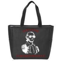 Too Cool For British Rule Funny Patrotic Zip Tote Bag