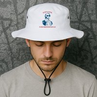 Too Cool For British Rule Funny Patrotic Bucket Hat