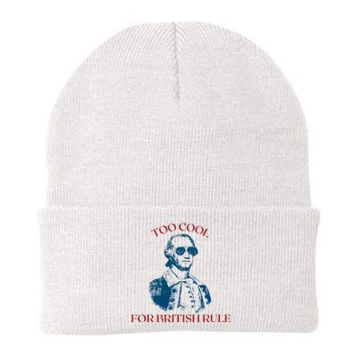 Too Cool For British Rule Funny Patrotic Knit Cap Winter Beanie