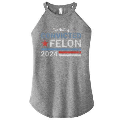 Trump Convicted Felon Women’s Perfect Tri Rocker Tank