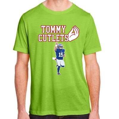 Tommy Cutlets Football Quarterback Ny Italian Hand Gesture Adult ChromaSoft Performance T-Shirt