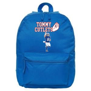 Tommy Cutlets Football Quarterback Ny Italian Hand Gesture 16 in Basic Backpack