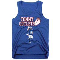 Tommy Cutlets Football Quarterback Ny Italian Hand Gesture Tank Top