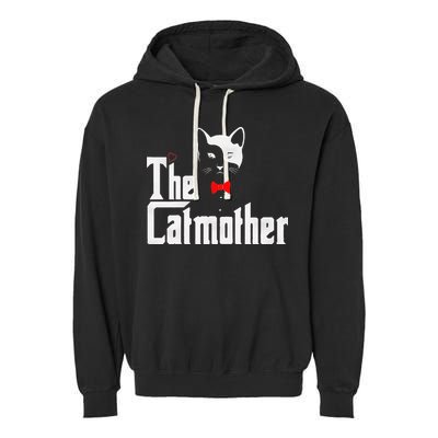 The Catmother Funny Cat Mom Gifts Father Of Cats. Garment-Dyed Fleece Hoodie