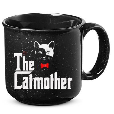 The Catmother Funny Cat Mom Gifts Father Of Cats. 15oz Campfire Ceramic Mug