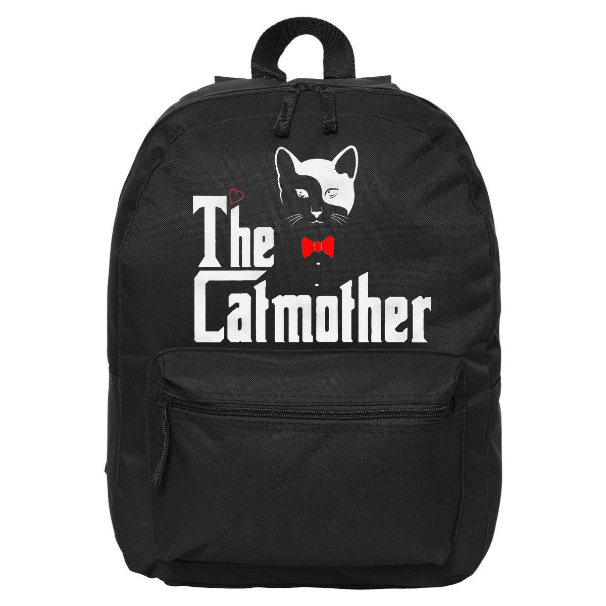 The Catmother Funny Cat Mom Gifts Father Of Cats. 16 in Basic Backpack