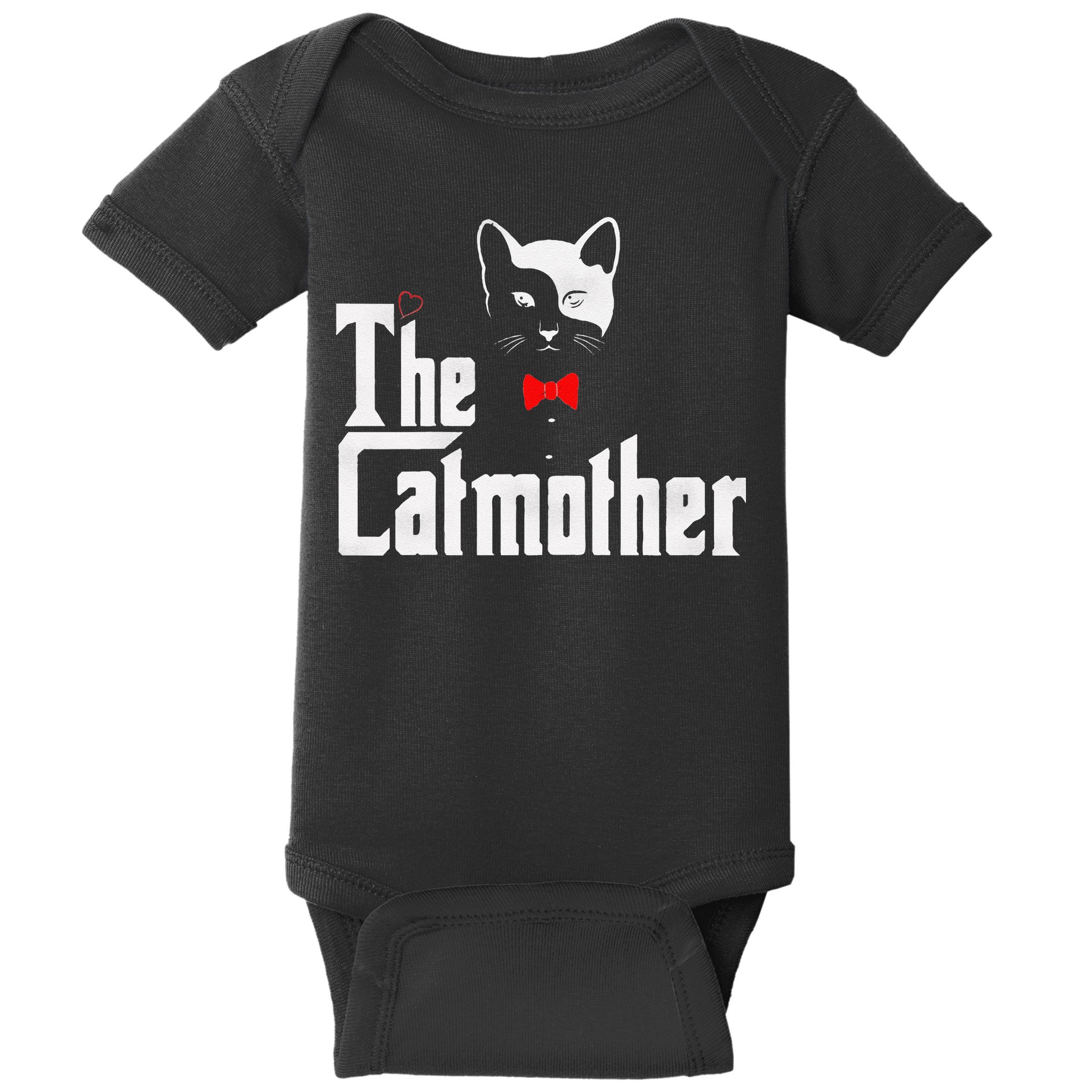 The Catmother Funny Cat Mom Gifts Father Of Cats. Baby Bodysuit