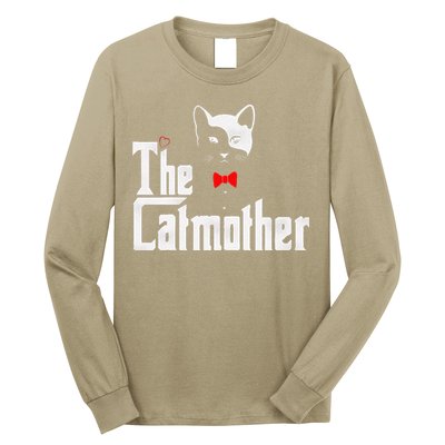 The Catmother Funny Cat Mom Gifts Father Of Cats. Long Sleeve Shirt