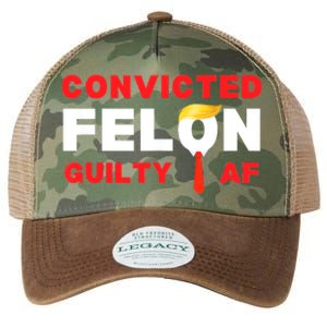 Trump Convicted Felon Guilty Af Lock Him Up Trump For Prison Legacy Tie Dye Trucker Hat