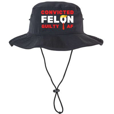 Trump Convicted Felon Guilty Af Lock Him Up Trump For Prison Legacy Cool Fit Booney Bucket Hat