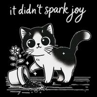 Tuxedo Cat Funny Meme Saying Quotation Spark Joy Baby Bodysuit