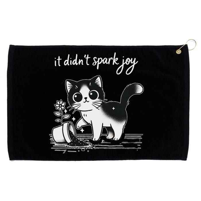 Tuxedo Cat Funny Meme Saying Quotation Spark Joy Grommeted Golf Towel