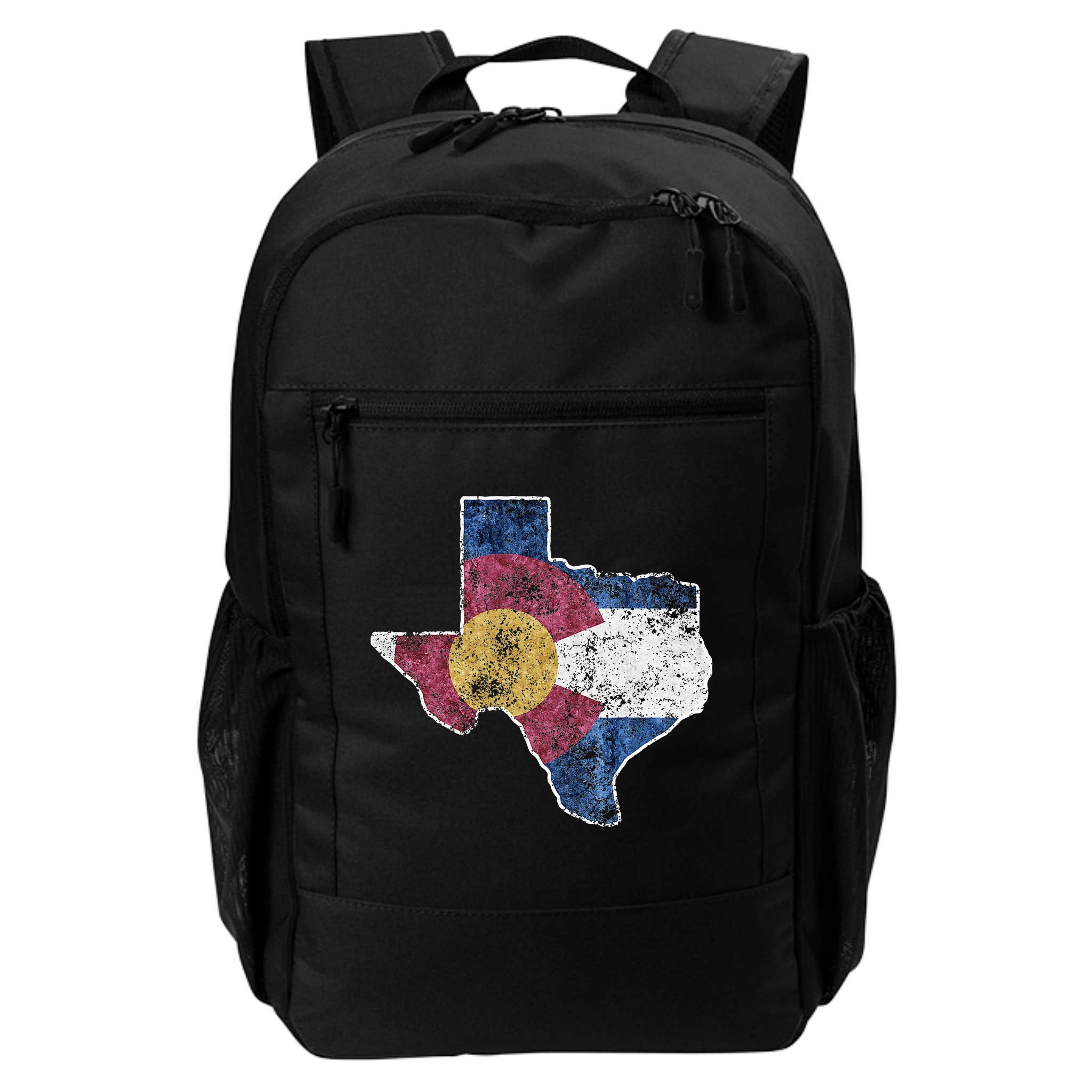 Texas Colorado Flag Family USA Home State Backpack