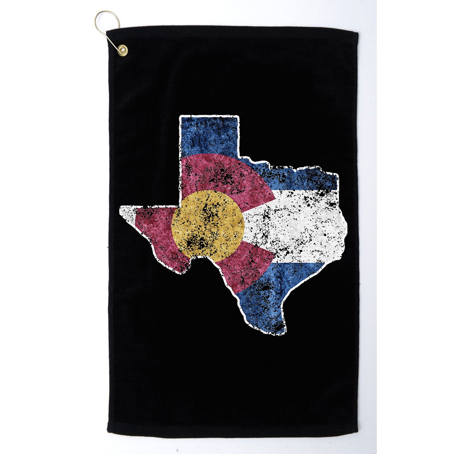 Texas Colorado Flag Family USA Home State Golf Towel
