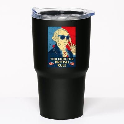 Too Cool For British Rule George Washington 4th Of July Tumbler