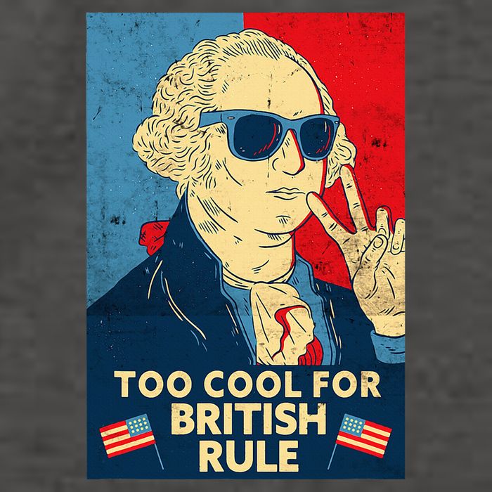 Too Cool For British Rule George Washington 4th Of July Vector Backpack