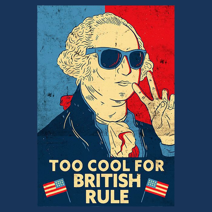 Too Cool For British Rule George Washington 4th Of July Infant Baby Jersey Bodysuit