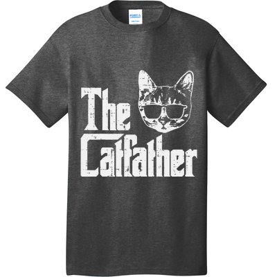 The Catfather Funny Cat Dad Fathers Day Movie Pun Papa T-Shirt