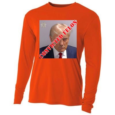 Trump Convicted Felon Cooling Performance Long Sleeve Crew