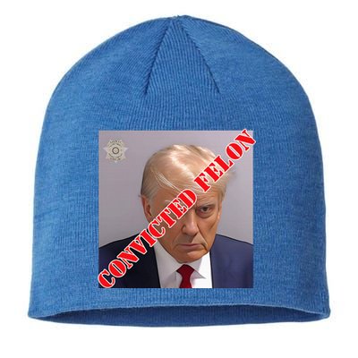 Trump Convicted Felon Sustainable Beanie