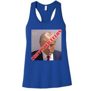 Trump Convicted Felon Women's Racerback Tank