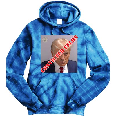 Trump Convicted Felon Tie Dye Hoodie