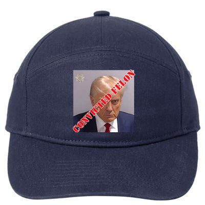 Trump Convicted Felon 7-Panel Snapback Hat