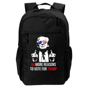 Trump Convicted Felon 34 More Reasons To Vote For Trump Daily Commute Backpack