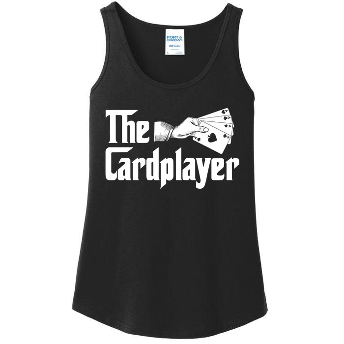 The Cardplayer Funny Poker Card Player Casino Gambler Ladies Essential Tank