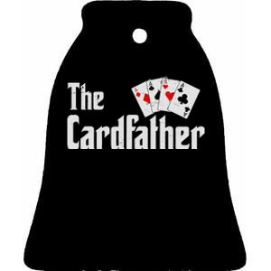 The Card Father Poker Game Cards Playing Dad FatherS Dad Ceramic Bell Ornament