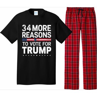 Trump Convicted Felon 34 More Reasons To Vote For Trump Pajama Set