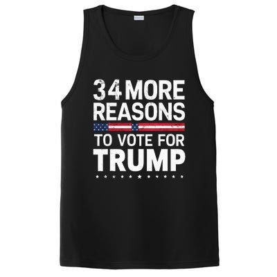 Trump Convicted Felon 34 More Reasons To Vote For Trump PosiCharge Competitor Tank