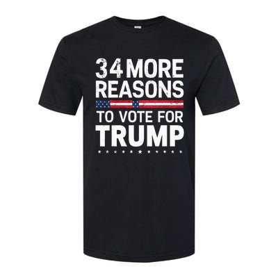 Trump Convicted Felon 34 More Reasons To Vote For Trump Softstyle® CVC T-Shirt