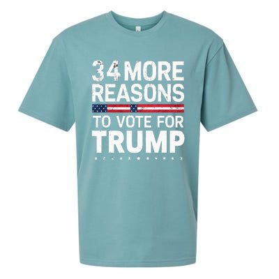 Trump Convicted Felon 34 More Reasons To Vote For Trump Sueded Cloud Jersey T-Shirt