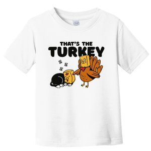 Thanksgiving Cat Funny Fake Cat Thanksgiving Turkey Toddler T-Shirt