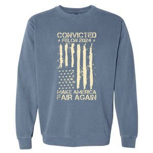 Trump Convicted Felon 34 More Reasons To Vote For Trump Garment-Dyed Sweatshirt