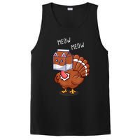 Thanksgiving Cat Funny Fake Cat Meow Thanksgiving Turkey PosiCharge Competitor Tank