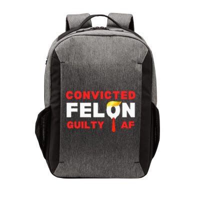 Trump Convicted Felon Guilty Af Lock Him Up Trump Vector Backpack