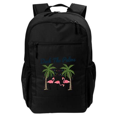 Tropical Christmas Florida Flamingo Deck The Palms Gift Backpack