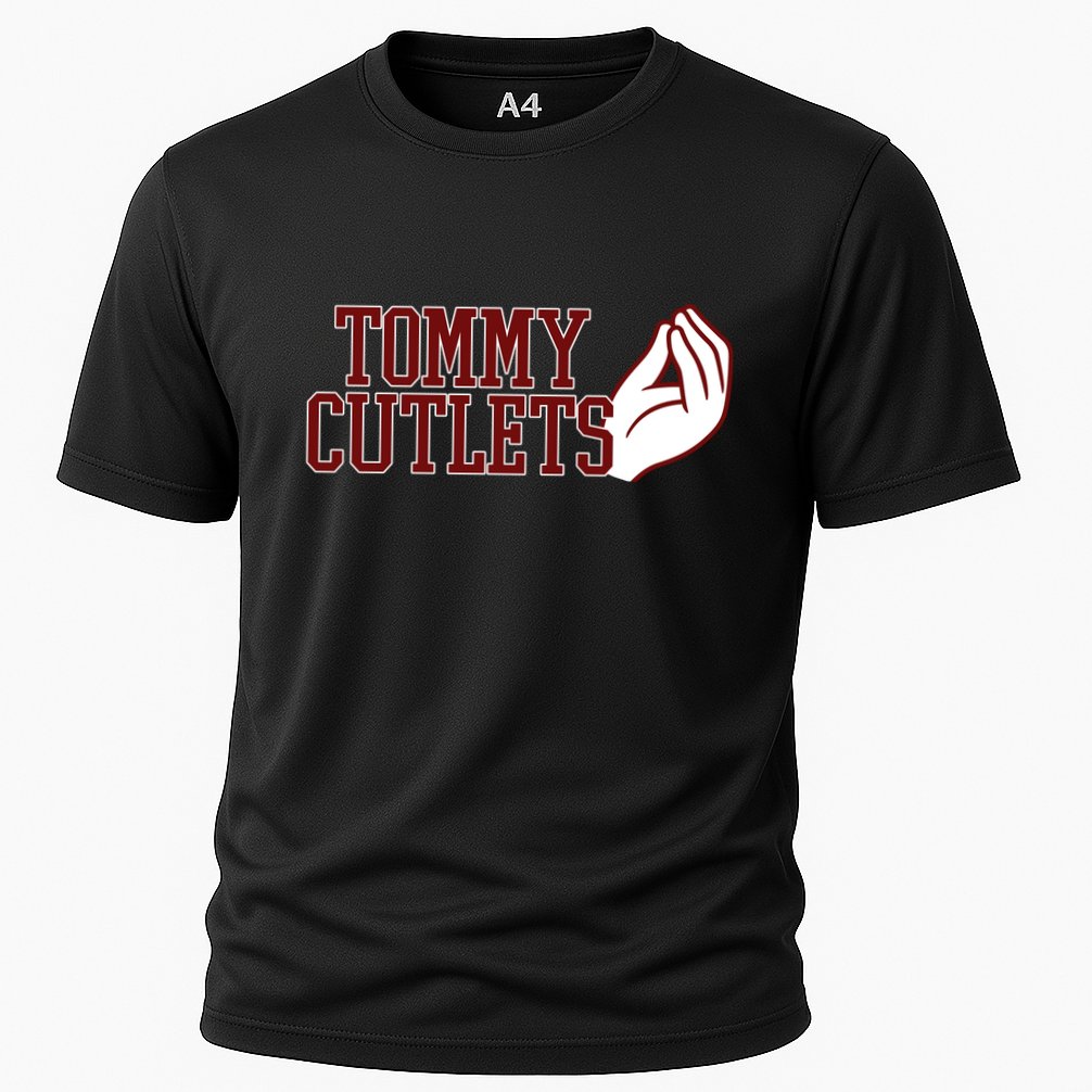 Tommy Cutlets Football Quarterback Italian Hand Cooling Performance Crew T-Shirt