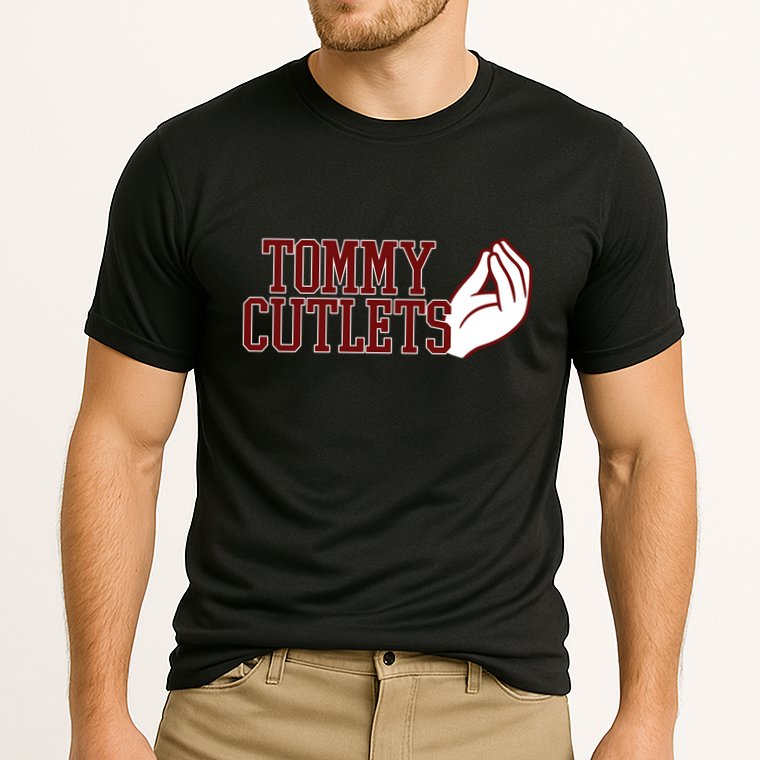 Tommy Cutlets Football Quarterback Italian Hand Cooling Performance Crew T-Shirt