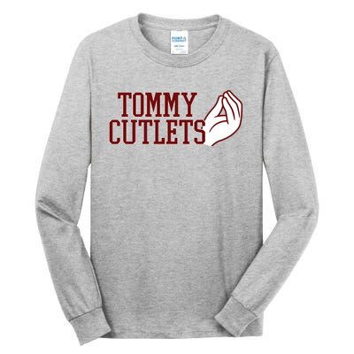 Tommy Cutlets Football Quarterback Italian Hand Tall Long Sleeve T-Shirt