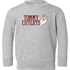 Tommy Cutlets Football Quarterback Italian Hand Toddler Sweatshirt