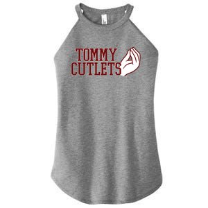 Tommy Cutlets Football Quarterback Italian Hand Women's Perfect Tri Rocker Tank